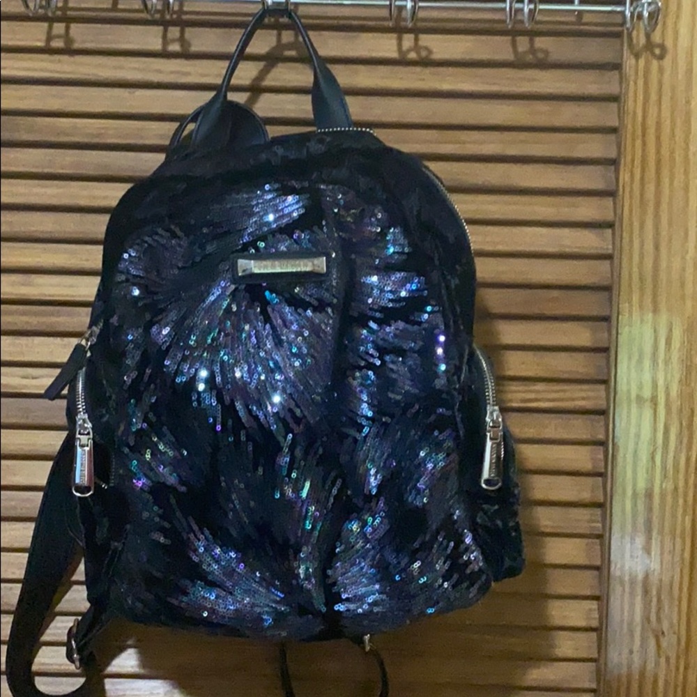 Black Steve Madden mini backpack